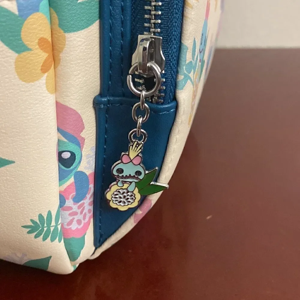 Exclusive - Loungefly Disney Lilo & Stitch Hawaiian Flowers Stitch and Scrump